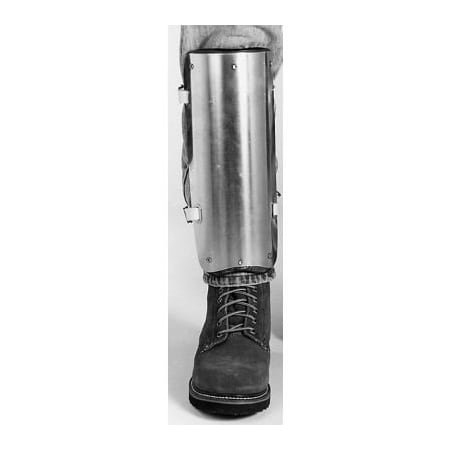 Ellwood Safety Appliance Co. Ellwood Safety Shin Guards, Web Straps, Aluminum Alloy, 12inL x 5inW, 1 Pair 303